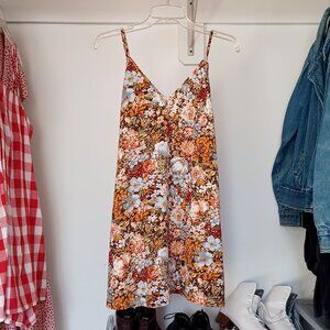 Floral Spaghetti Strap Dress